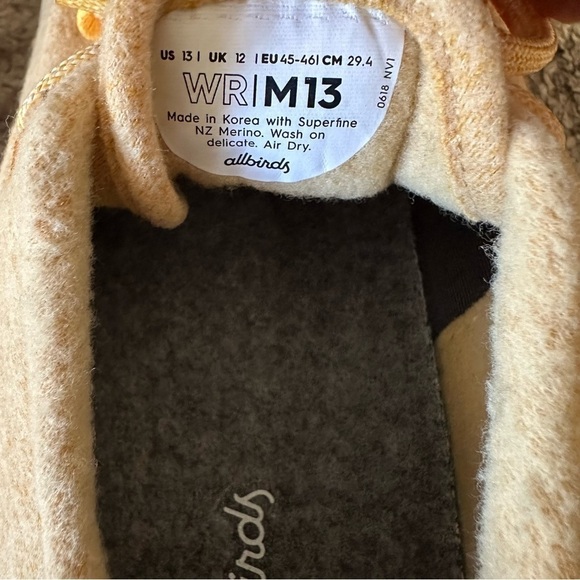 NWOT Allbirds Merino Wool Runners Mens 13 Orange main image 4